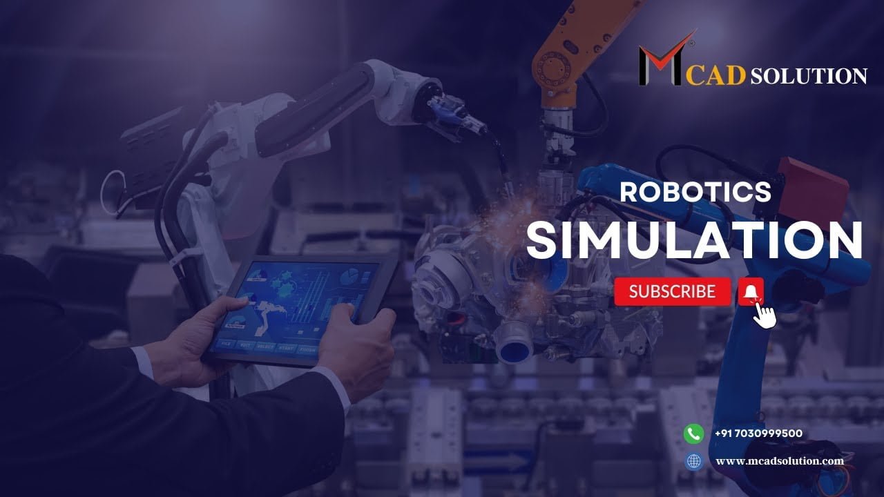 Video Thumbnail: Learn Robotics Simulation with M CAD Solution#design #mcad #mechanical #robotics